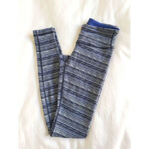 Lululemon Activewear Leggings Women's Size 4 Space Dye Twist‎ Sapphire Blue